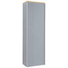 GARDEROBENSCHRANK  in 54/170/31 cm  - Eichefarben/Silberfarben, Design, Glas/Holz (54/170/31cm)