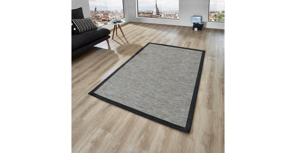 FLACHWEBETEPPICH 140/200 cm Anthrazit - Anthrazit, Basics, Textil (140/200cm) - Linea Natura