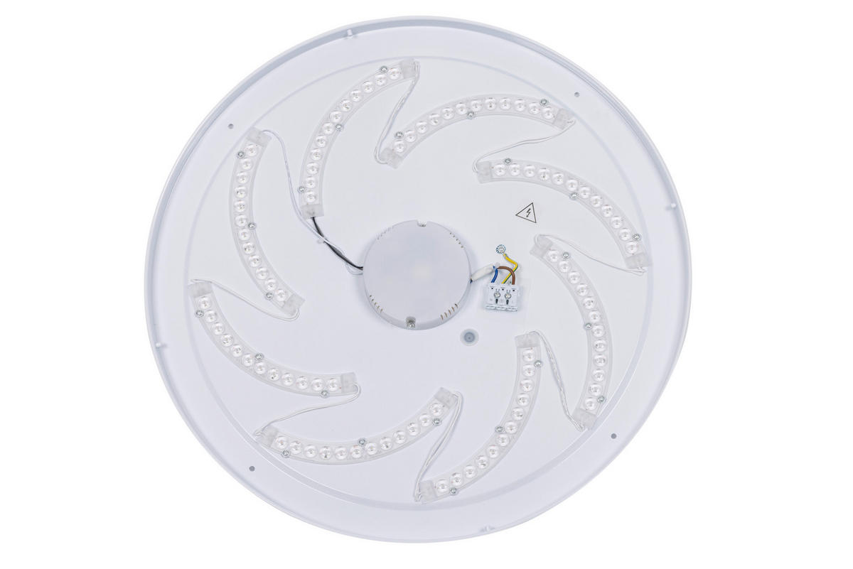 LED-DECKENLEUCHTE 56/8,5 cm  - Weiß/Grau, Design, Kunststoff/Metall (56/8,5cm) - Novel