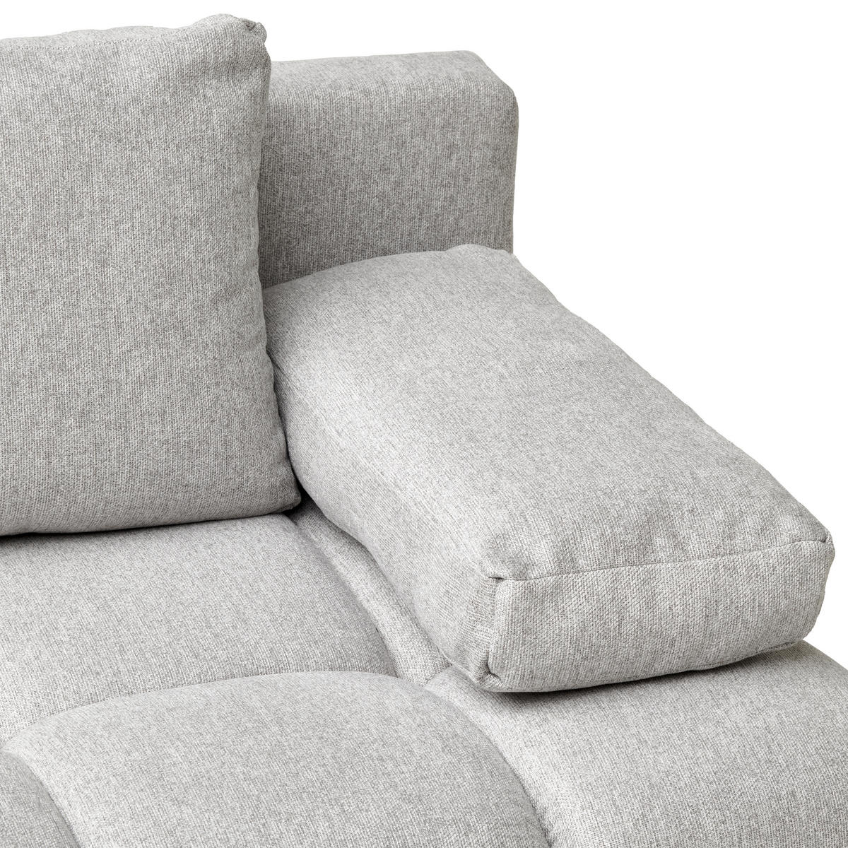 ZOFA S POSTELJNO FUNKCIJO,  siva tekstil  - črna/siva, Moderno, kovina/tekstil (204/90/95cm) - MID.YOU