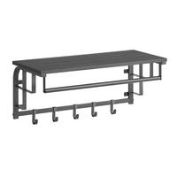 WANDGARDEROBE - Dunkelbraun/Schwarz, MODERN, Holzwerkstoff/Metall (66/27/30cm) - MID.YOU