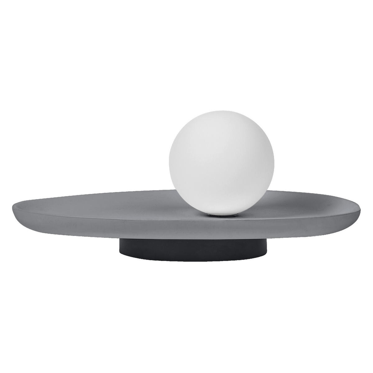 TISCHLEUCHTE 32,5/24/13,5 cm   - Grau, Natur, Glas/Stein (32,5/24/13,5cm) - Ledvance