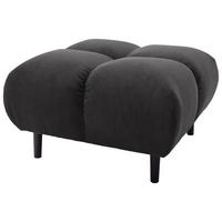HOCKER Cord Mokka  - Schwarz/Mokka, MODERN, Holz/Textil (73/41/73cm) - Pure Home Lifestyle