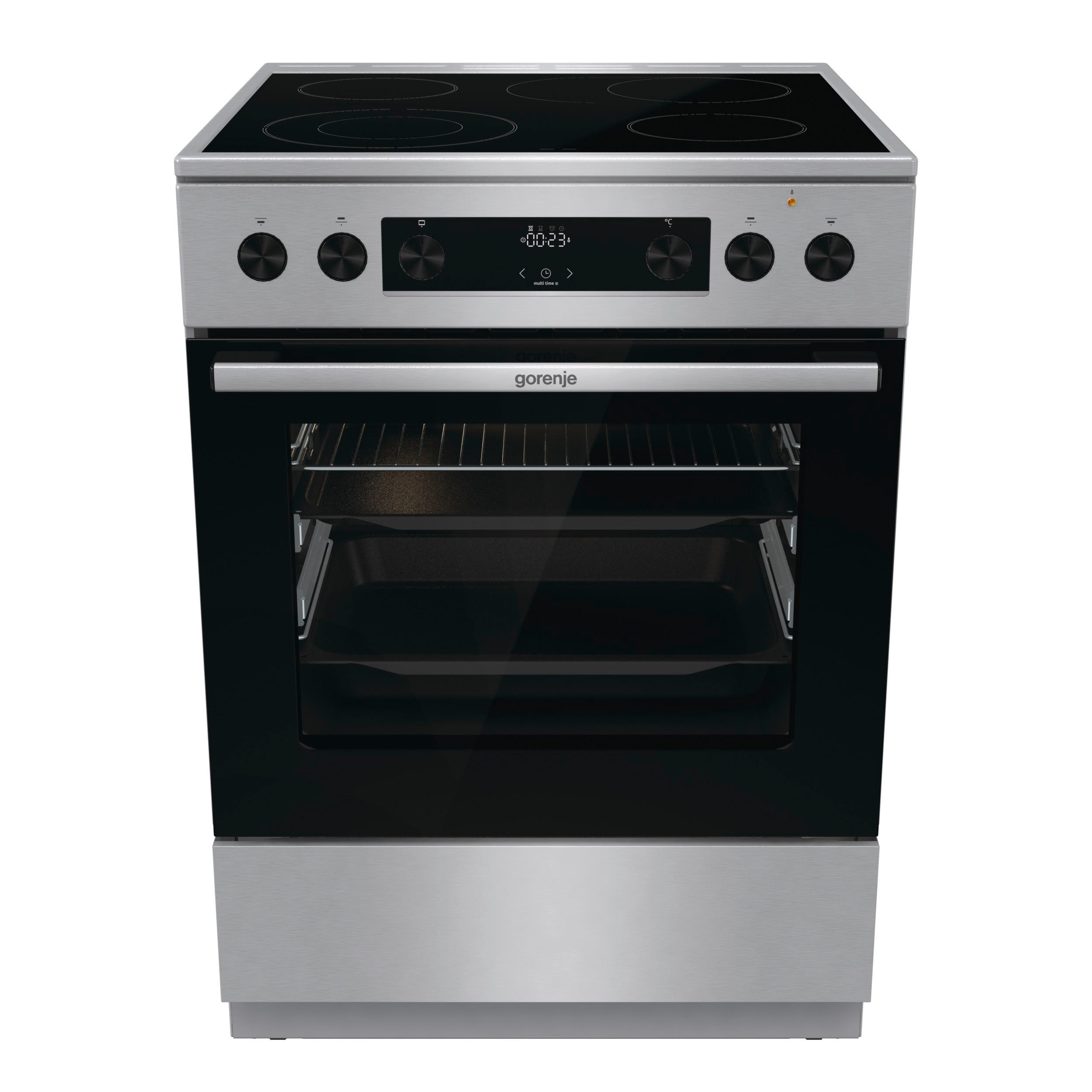 HERD GECS6C70XPA  - Edelstahlfarben/Schwarz, Trend, Glas/Metall (60/85/60cm) - Gorenje