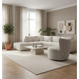 SESSEL in Leinenoptik Grau, Schwarz  - Schwarz/Grau, Design, Textil/Metall (75/79/76cm) - Xora