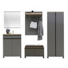 GARDEROBE 6-teilig  in 260/193/40 cm  - Eichefarben/Anthrazit, Design, Holz/Holzwerkstoff (260/193/40cm) - Dieter Knoll
