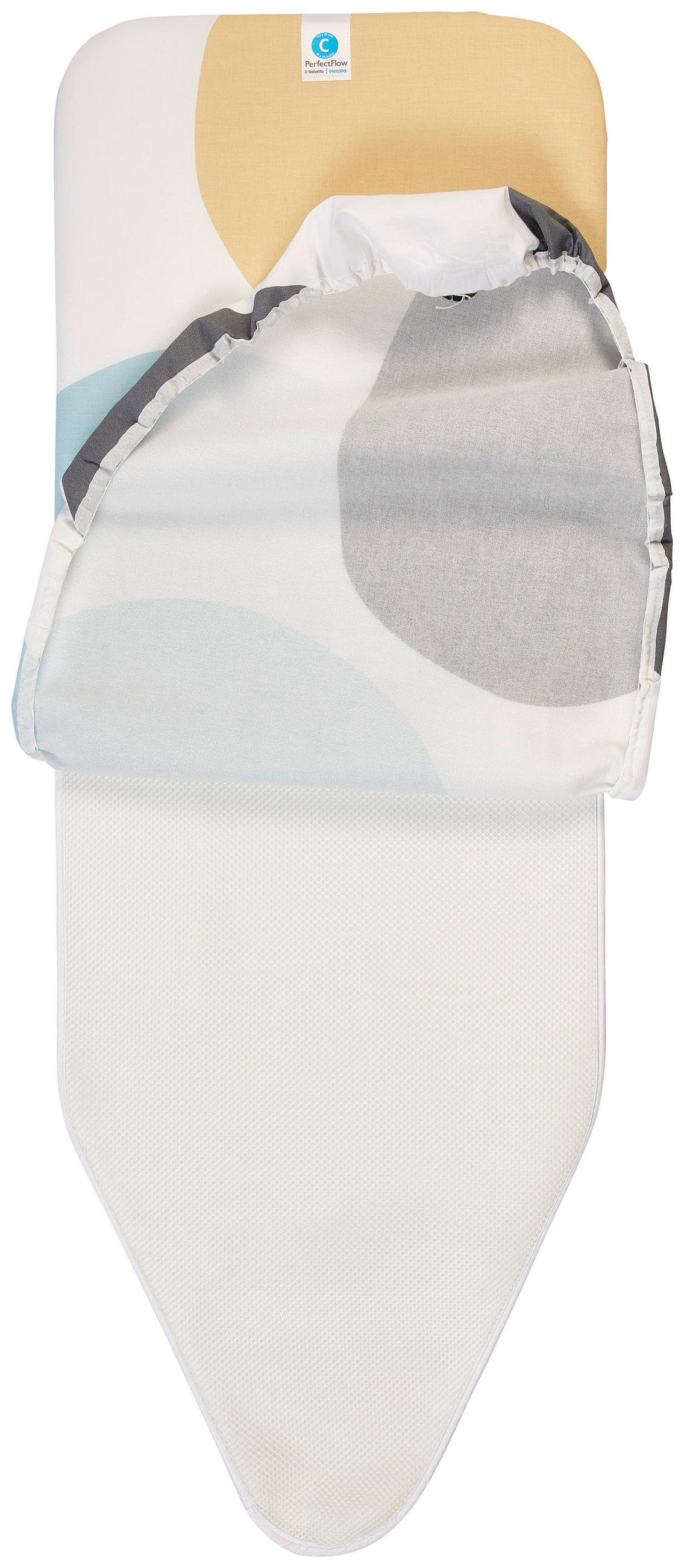 BÜGELBRETTBEZUG - Blau/Beige, Design, Textil (45/124/0,9cm) - Brabantia