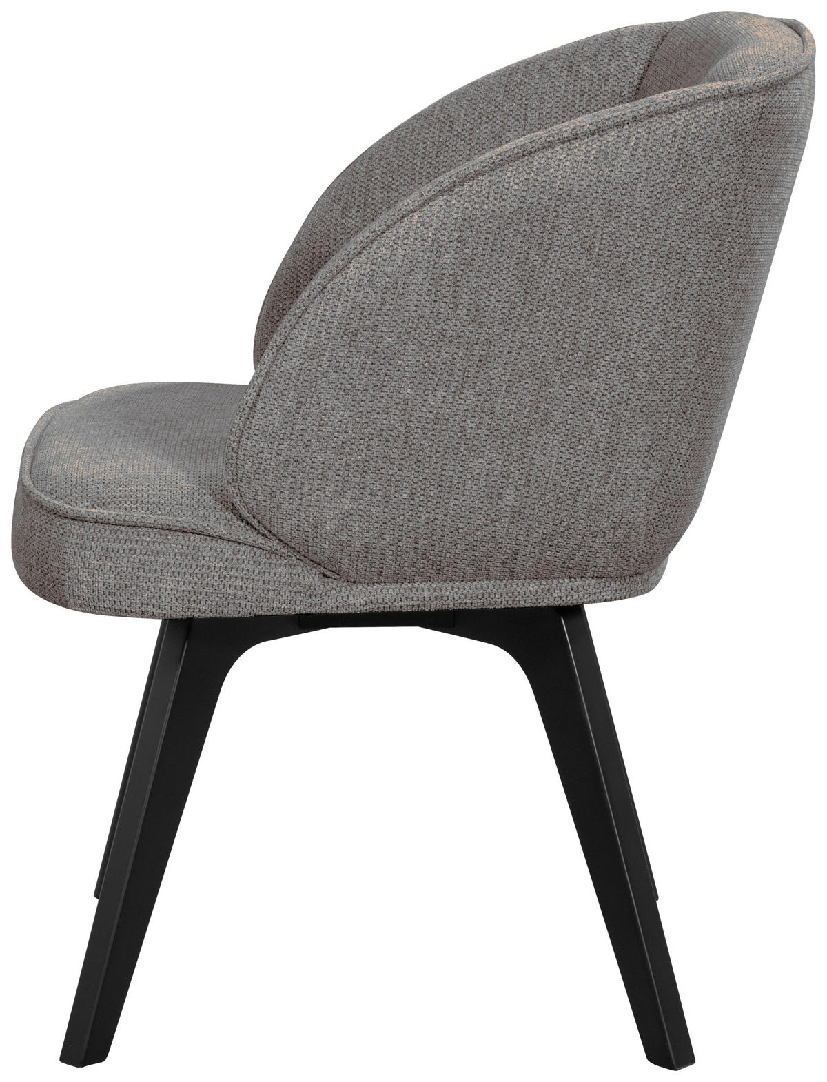 ARMLEHNSTUHL in Textil, Holz Schwarz, Anthrazit  - Anthrazit/Schwarz, Design, Holz/Textil (63/83/62cm) - Novel
