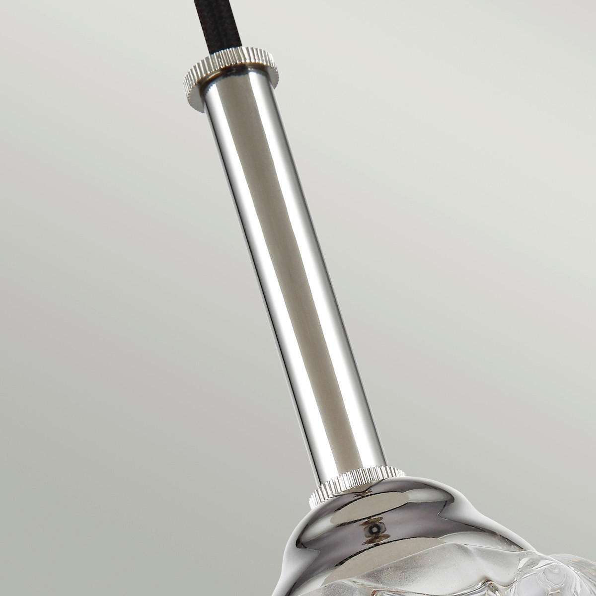 HÄNGELEUCHTE 11.1/32.3 cm    - Nickelfarben, Konventionell, Glas/Metall (11.1/32.3cm) - Elstead Lighting