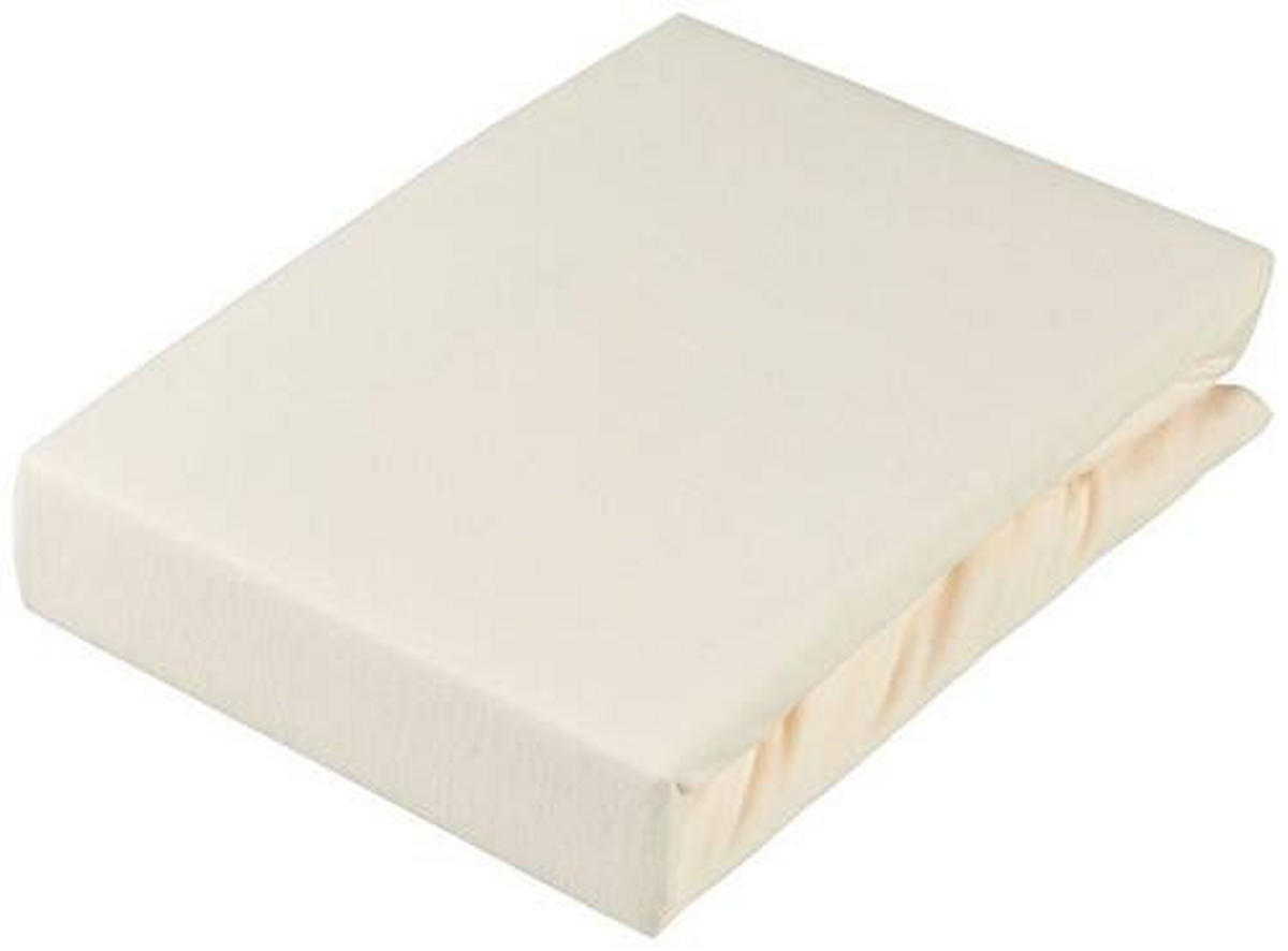 TOPPER-SPANNLEINTUCH 140/220 cm Jersey  - Ecru, KONVENTIONELL, Textil (140/220cm) - Novel