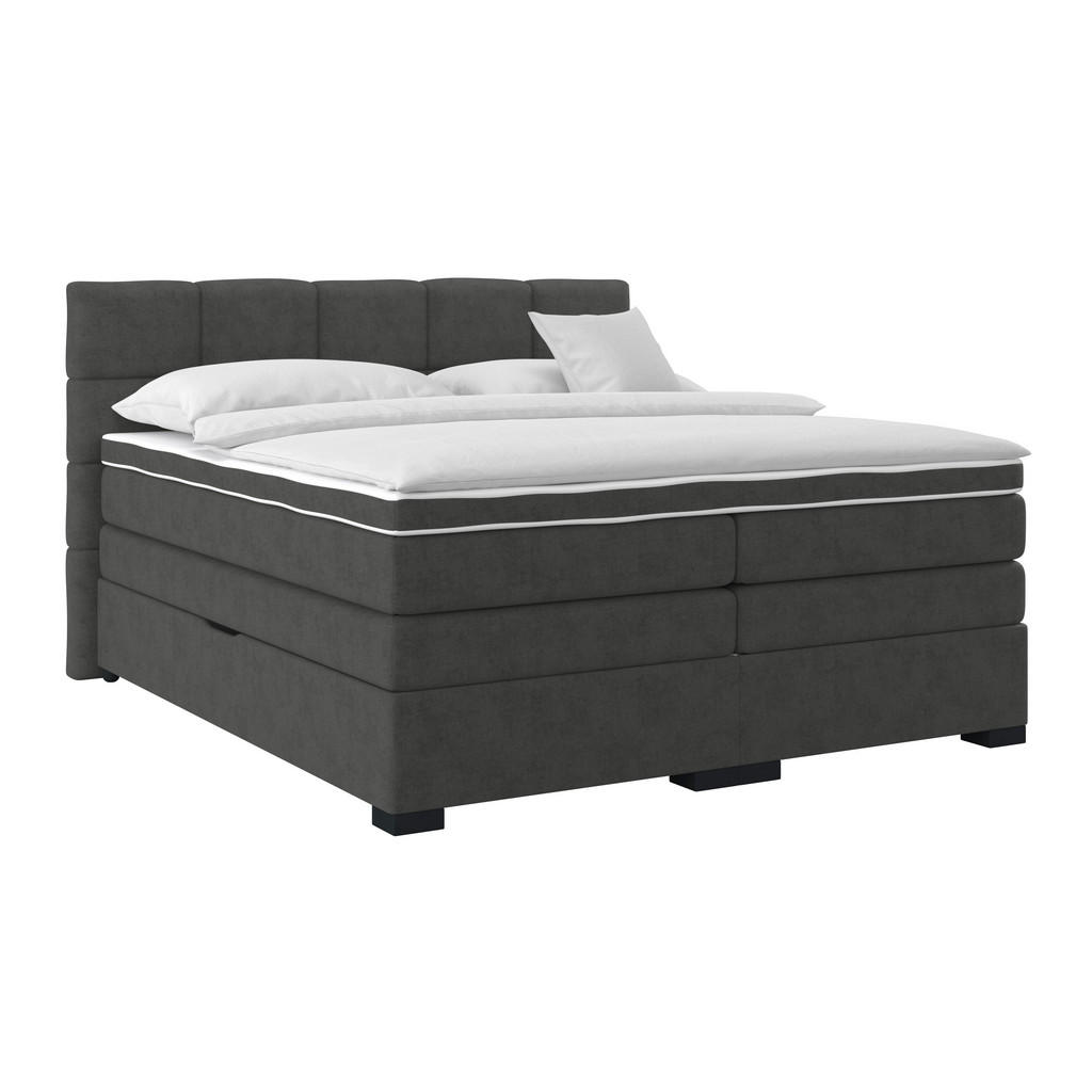 Boxspringbett Mit Topper & Bettkasten 180x200 April