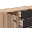 SIDEBOARD  in 138/90/40 cm  - Schwarz/Eiche Artisan, Basics, Holzwerkstoff/Kunststoff (138/90/40cm) - Carryhome