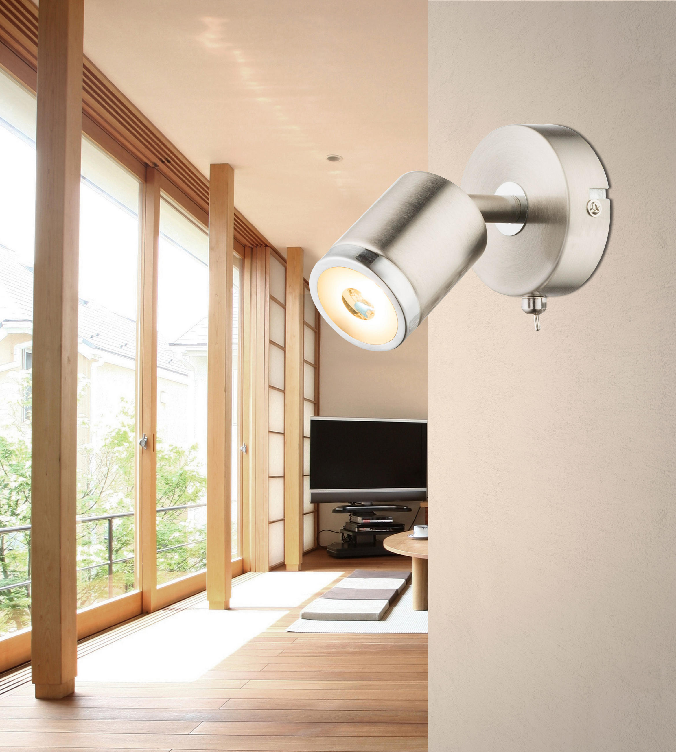 LED-STRAHLER 8/14/12 cm   - Design, Kunststoff/Metall (8/14/12cm) - Globo