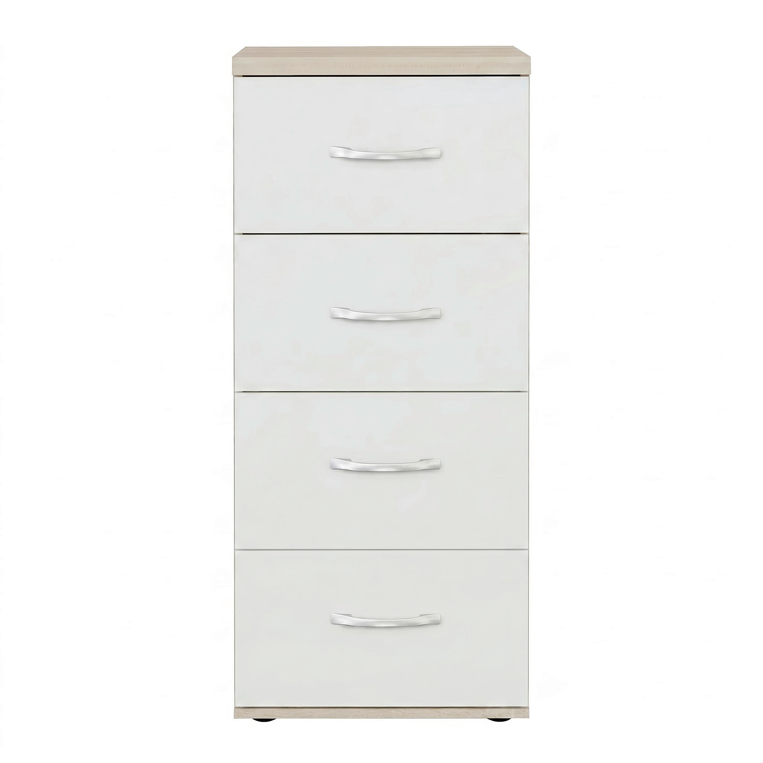 ORMARIĆ ZA OBUĆU  bijela, hrast Sonoma  drvni materijal     - bijela/hrast Sonoma, Basics, drvni materijal (50/116/43cm)