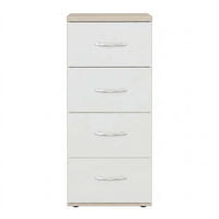 ORMARIĆ ZA OBUĆU  bijela, hrast Sonoma  drvni materijal     - bijela/hrast Sonoma, Basics, drvni materijal (50/116/43cm)