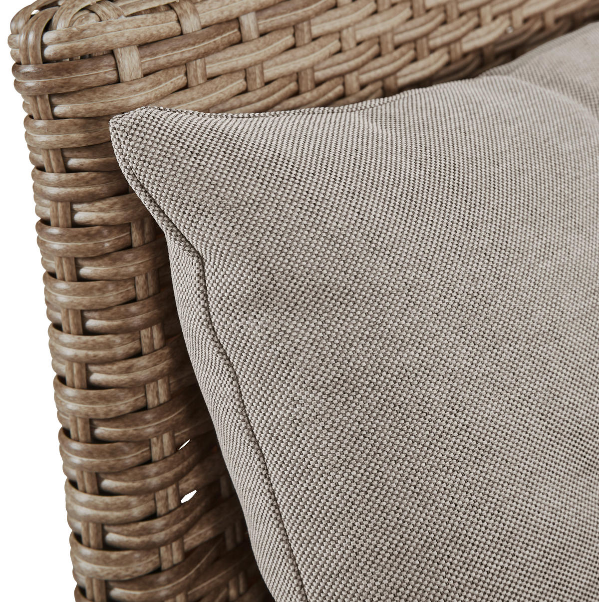 DINING-LOUNGESET Stahl  - Taupe/Beige, MODERN, Glas/Kunststoff - Ambia Garden