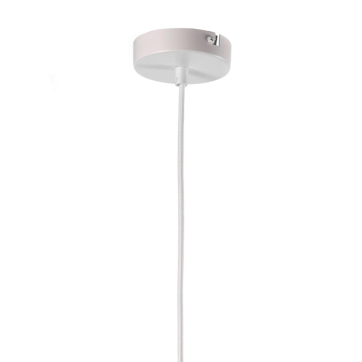 STROPNÍ ZÁVĚSNÉ SVÍTIDLO, 60/60/160 cm  - světle hnědá/vysoce lesklá bílá, Basics, kov/dřevo (60/60/160cm)
