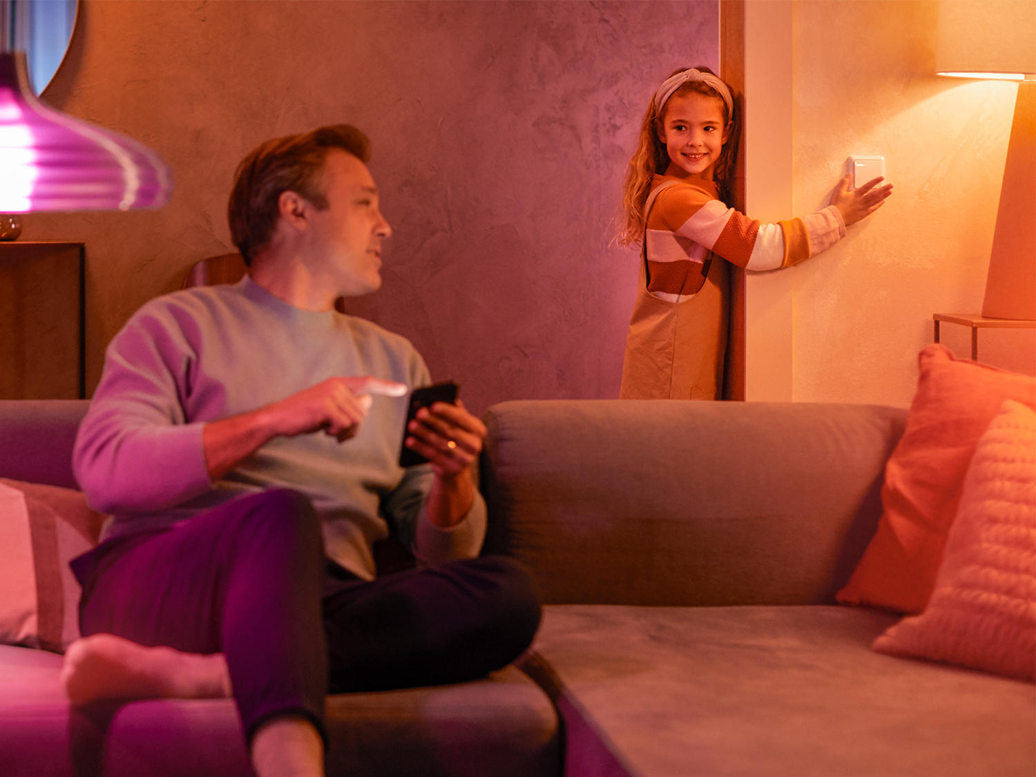 STEUERELEMENT - Weiß, Basics, Kunststoff (3,8/4,3/1cm) - Philips HUE