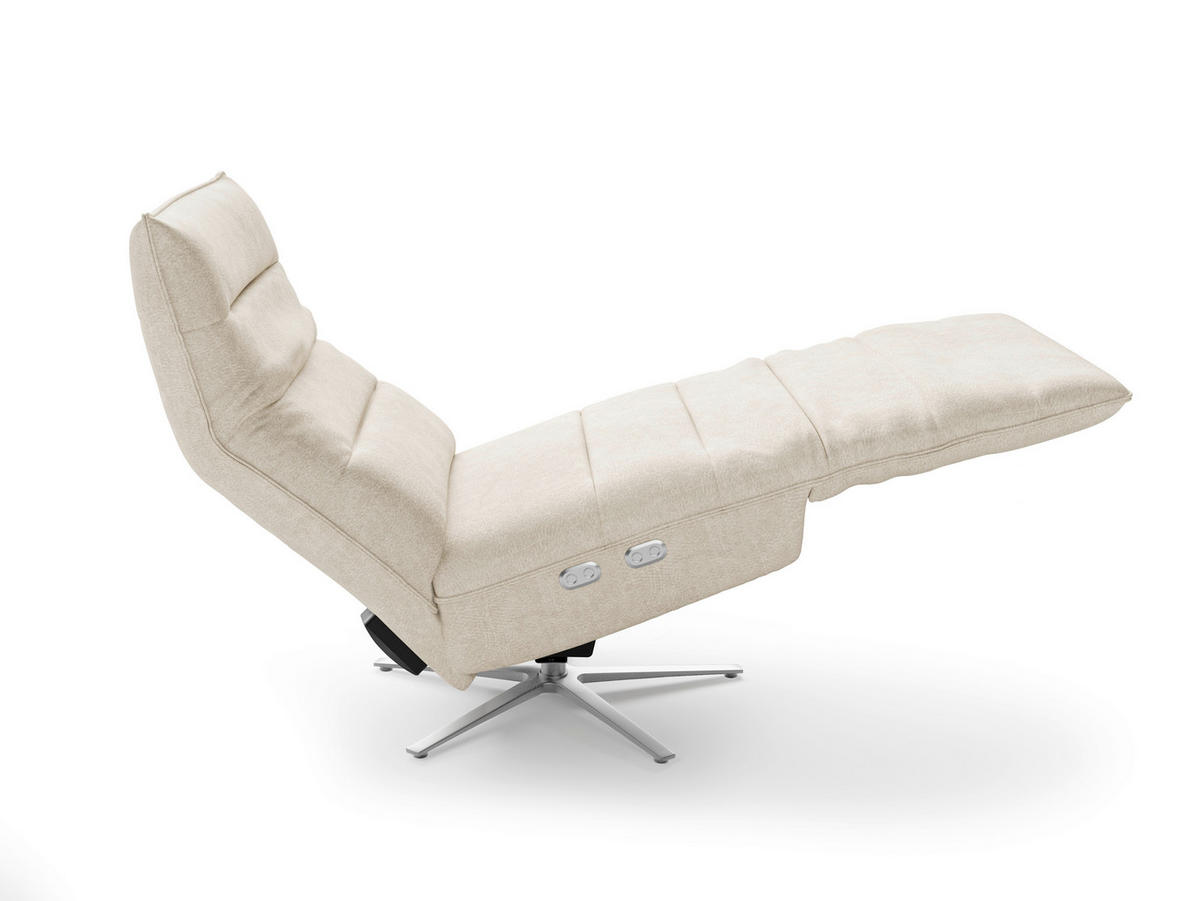 RELAXAČNÍ KŘESLO, textil, barvy stříbra - barvy stříbra, Basics, kov/textil (80/109/98cm) - Sit & More