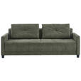 SCHLAFSOFA  in Flachgewebe Dunkelgrün  - Dunkelgrün/Schwarz, KONVENTIONELL, Textil/Metall (232/77/116cm) - Dieter Knoll