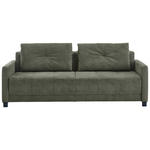 SCHLAFSOFA  in Flachgewebe Dunkelgrün  - Dunkelgrün/Schwarz, KONVENTIONELL, Textil/Metall (232/77/116cm) - Dieter Knoll