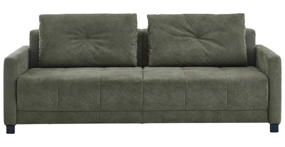 SCHLAFSOFA  in Flachgewebe Dunkelgrün  - Dunkelgrün/Schwarz, KONVENTIONELL, Textil/Metall (232/77/116cm) - Dieter Knoll