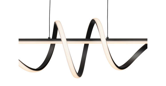 LED-HÄNGELEUCHTE 101/25/150 cm  - Schwarz, Design, Kunststoff/Metall (101/25/150cm) - Novel