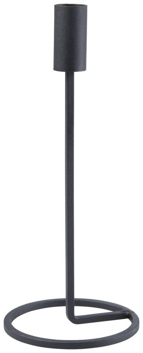 STOJAN NA SVÍČKY  kov - černá, Basics, kov (11/26cm)