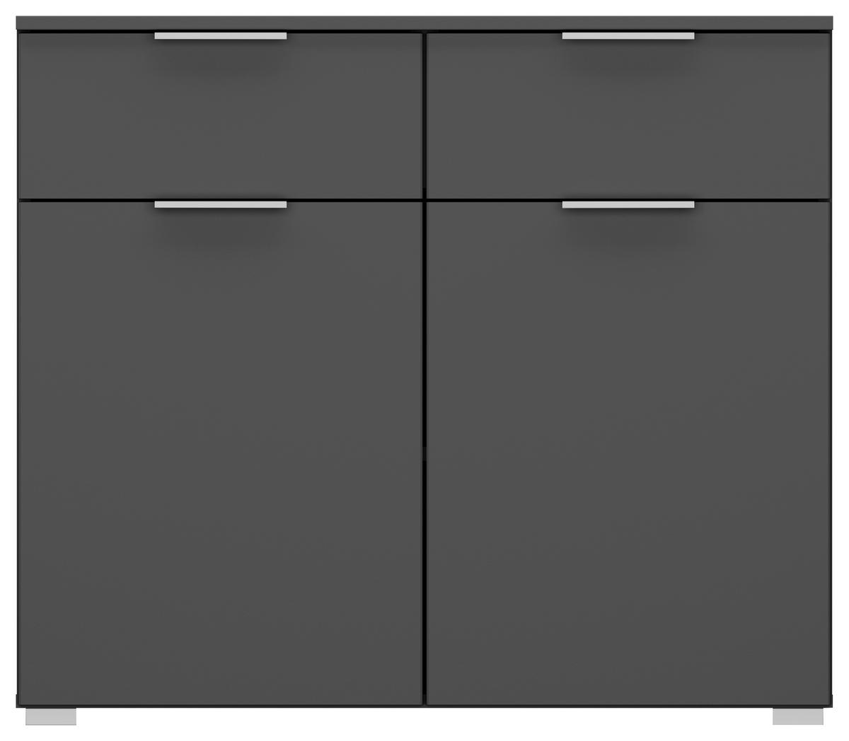 KOMMODE Rauch ALABAMA  in 80/81/42 cm  - Alufarben/Grau, MODERN, Holzwerkstoff (80/81/42cm) - Rauch Möbel