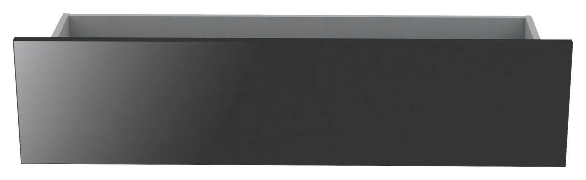 SCHUBLADE 91/22/37 cm   - Anthrazit Hochglanz, KONVENTIONELL, Holzwerkstoff (91/22/37cm) - Hom`in