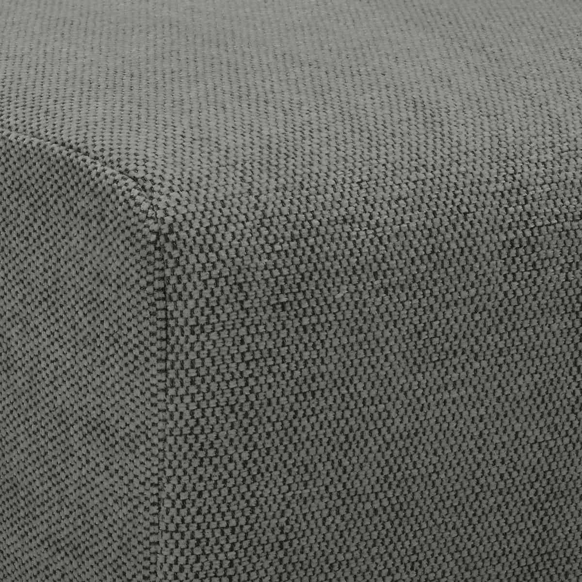 HOCKER in Textil Grau  - Buchefarben/Grau, Konventionell, Holz/Textil (101/44/92cm) - Livetastic