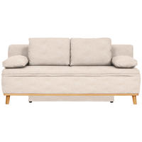 SCHLAFSOFA in Flachgewebe Sandfarben  - Sandfarben/Naturfarben, Konventionell, Holz/Textil (203/95/96cm) - Venda