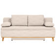 SCHLAFSOFA  in Flachgewebe Sandfarben  - Sandfarben/Naturfarben, KONVENTIONELL, Holz/Textil (203/95/96cm) - Venda