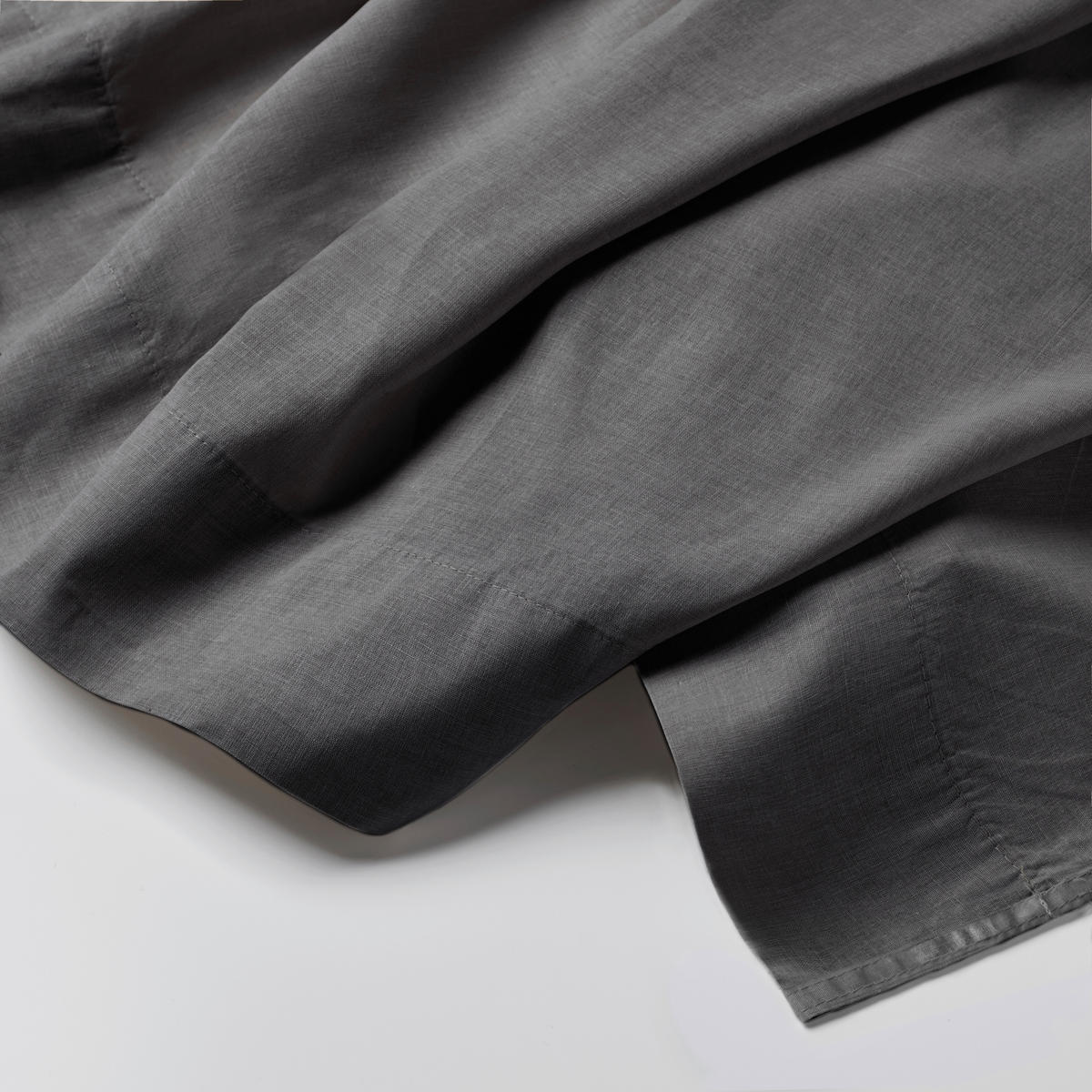 SCHLAUFENVORHANG  - Anthrazit, Basics, Textil (145/250cm)