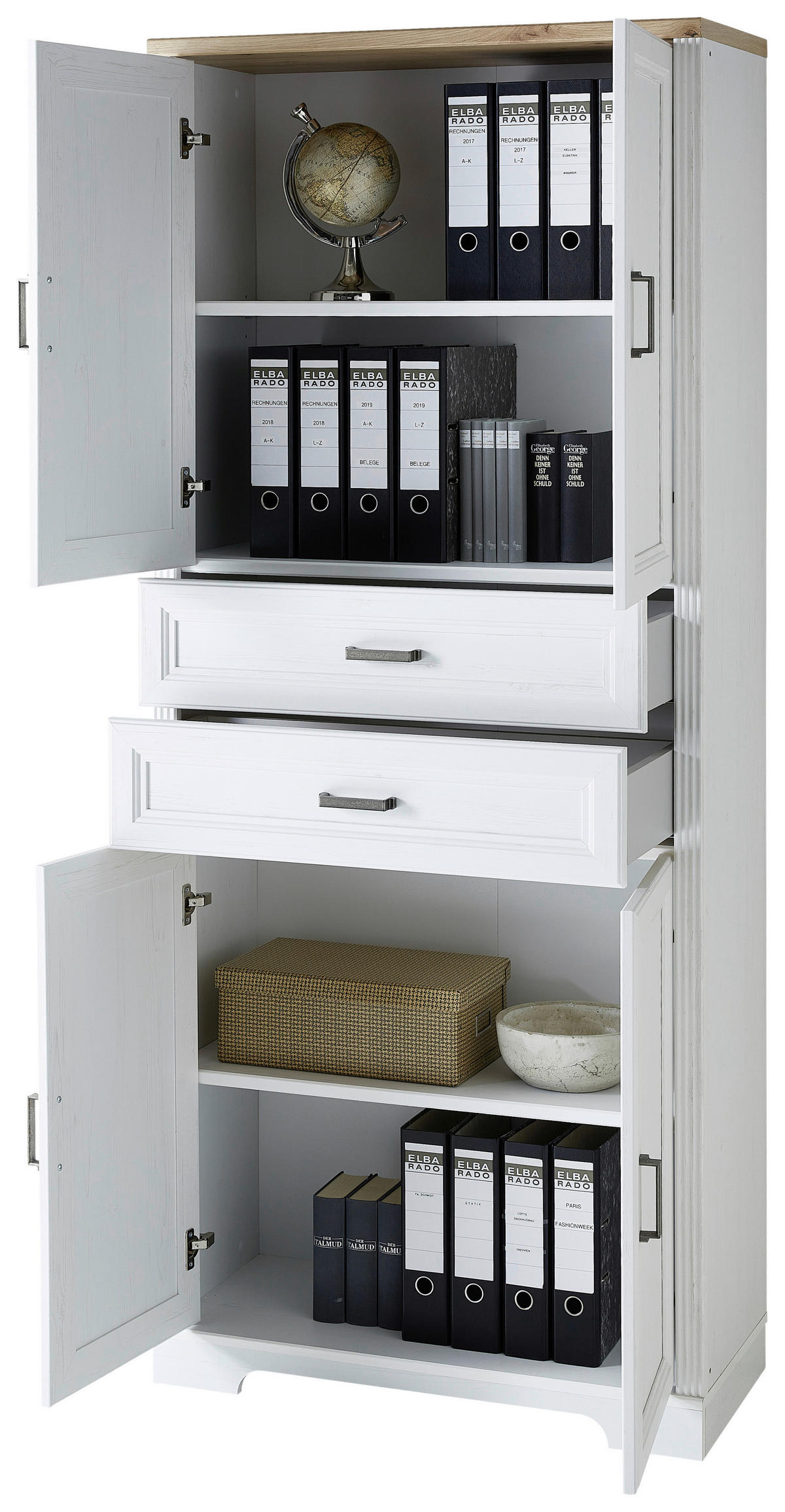 AKTENSCHRANK 86/204/38 cm  - Eiche Artisan/Pinienfarben, KONVENTIONELL, Holzwerkstoff (86/204/38cm) - Carryhome