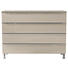 KOMMODE Sandfarben - Sandfarben/Alufarben, Design, Glas/Metall (120/87,6/40,4cm) - Hülsta KOMMODE Sandfarben - Sandfarben/Alufarben, Design, Glas/Metall (120/87,6/40,4cm) - Hülsta