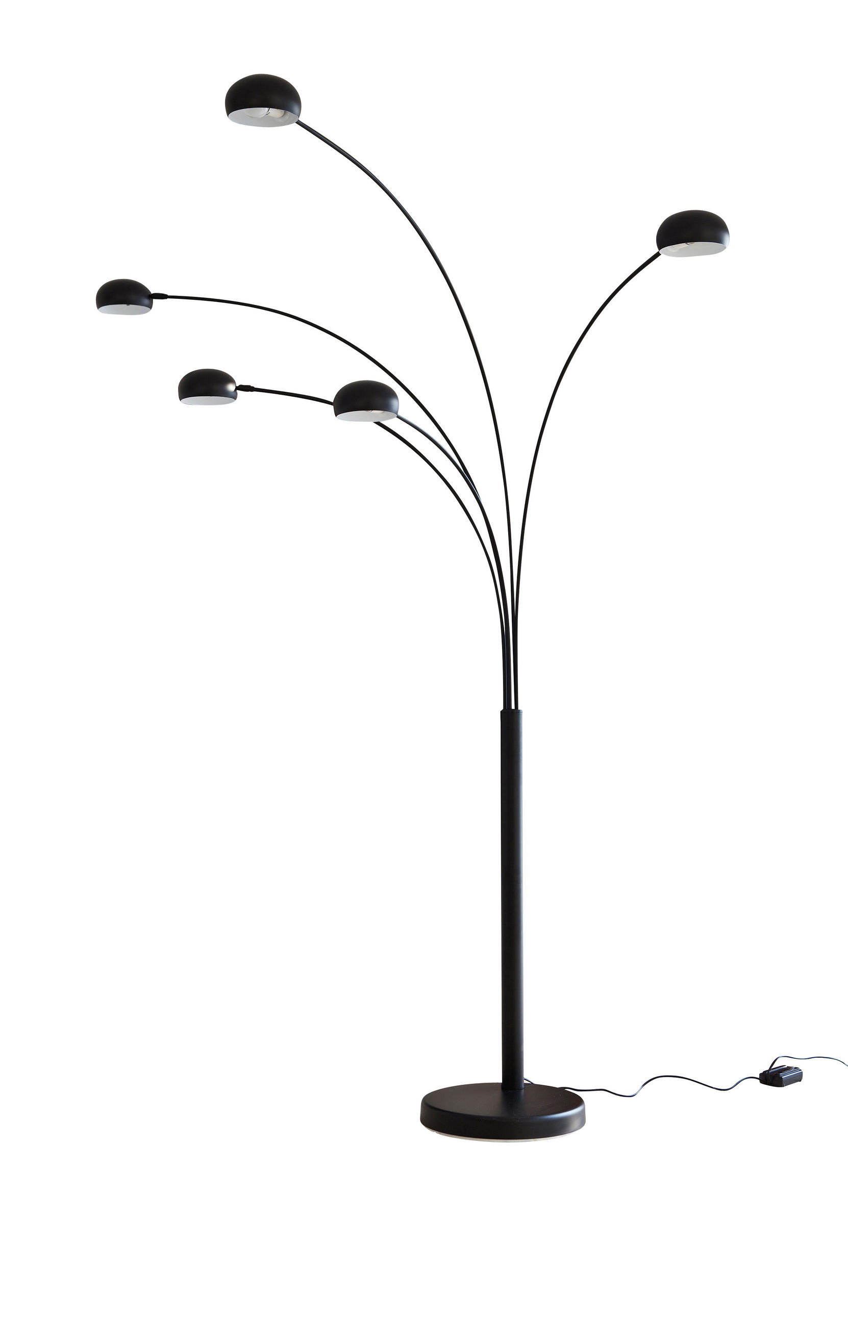 BOGENLEUCHTE  150/205/36 cm   - Schwarz, Design, Stein/Metall (150/205/36cm) - P & B