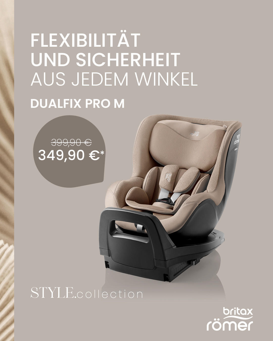 REBOARDER-KINDERSITZ Dualfix Pro M  - Blau/Dunkelblau, Basics, Kunststoff/Textil (44/48/74cm) - Britax Römer
