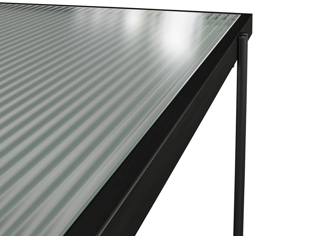 REGAL  79/117/35 cm Schwarz  - Schwarz, Design, Glas/Holzwerkstoff (79/117/35cm)