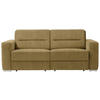 SCHLAFSOFA in Hellbraun  - Hellbraun, KONVENTIONELL, Textil/Metall (202/86/92cm) - Sedda