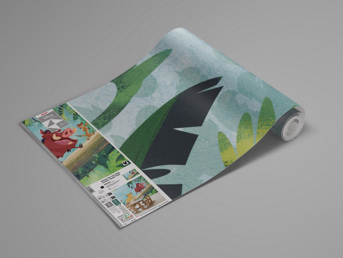 FOTOTAPETE THE LION KING JUNGLE TEAM  - Blau, Design, Textil (400/250cm) - Disney