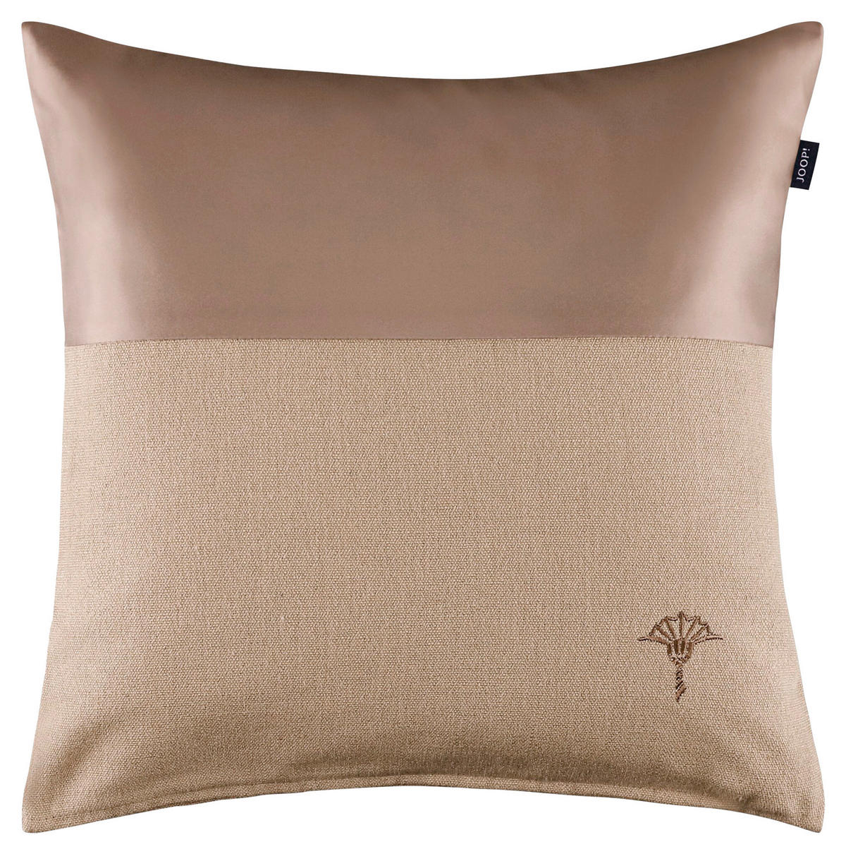 KISSENHÜLLE J!Split nude 40/40 cm  - Schlammfarben/Cognac, Design, Textil (40/40cm) - Joop!