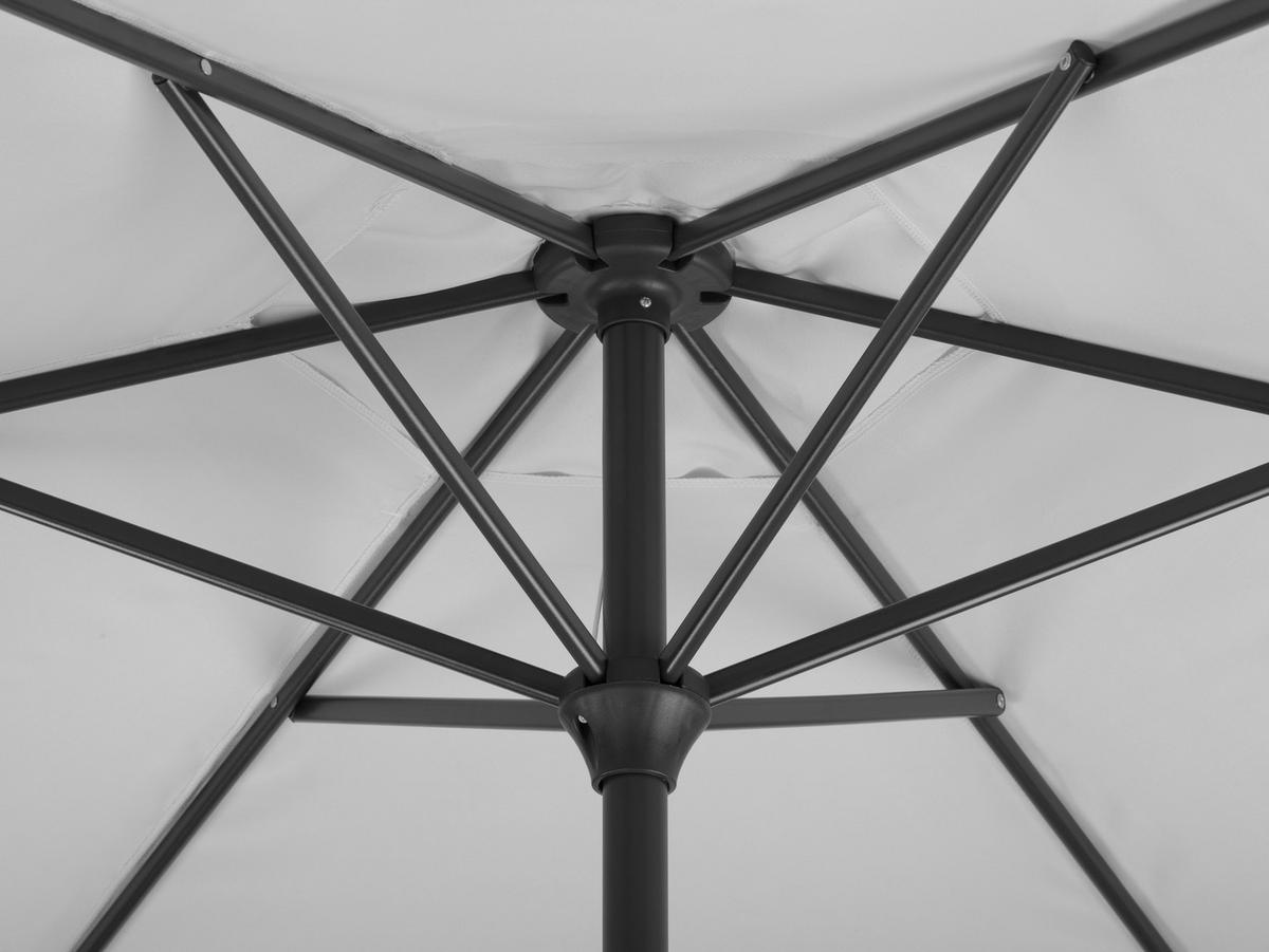 SONNENSCHIRM   - Anthrazit/Silberfarben, Basics, Textil/Metall (220/210/220cm) - Schneider