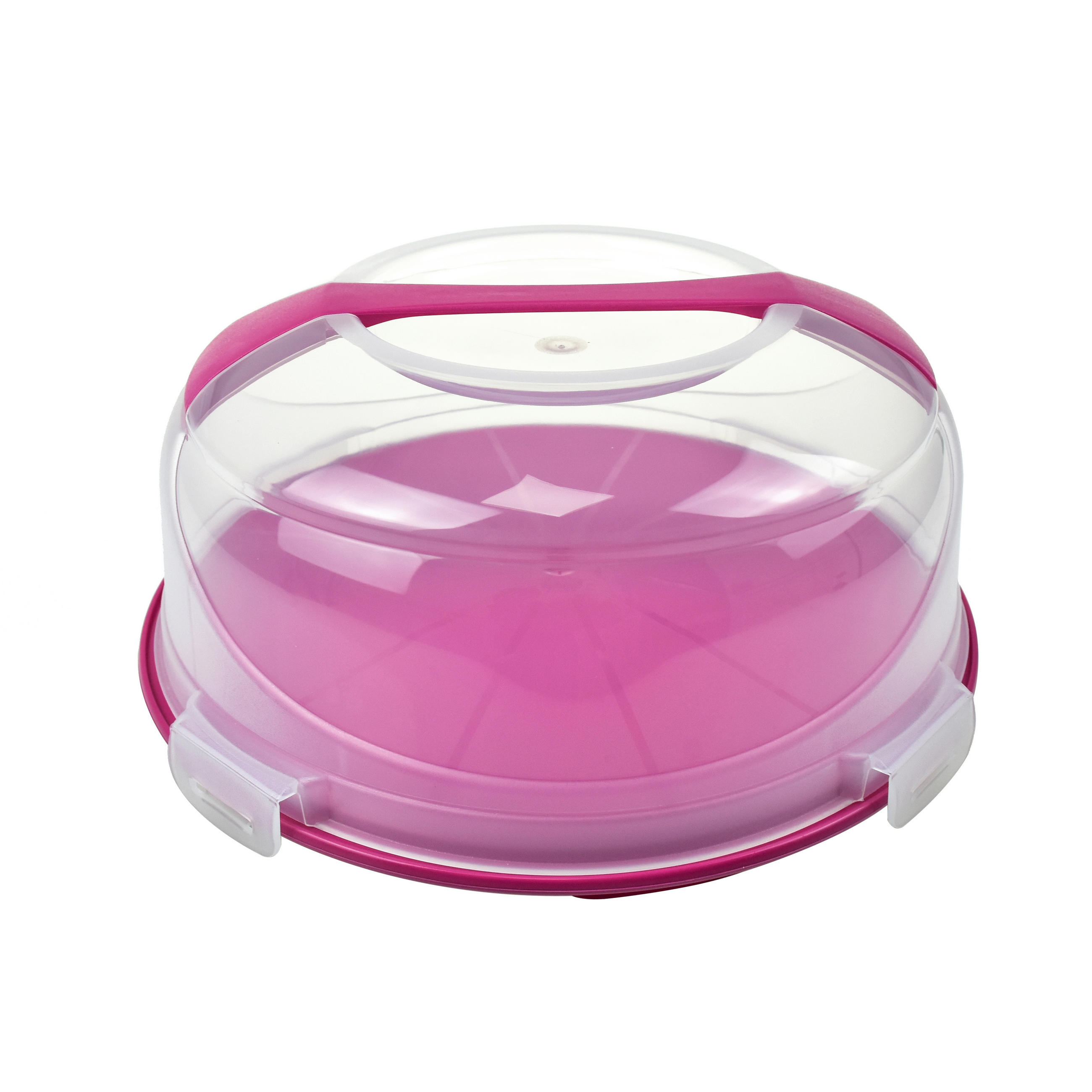 POSODA ZA SHRANJEVANJE PECIVA        34,5/15,5 cm      - pink/prosojno, Basics, umetna masa (34,5/15,5cm) - Homeware Profession.