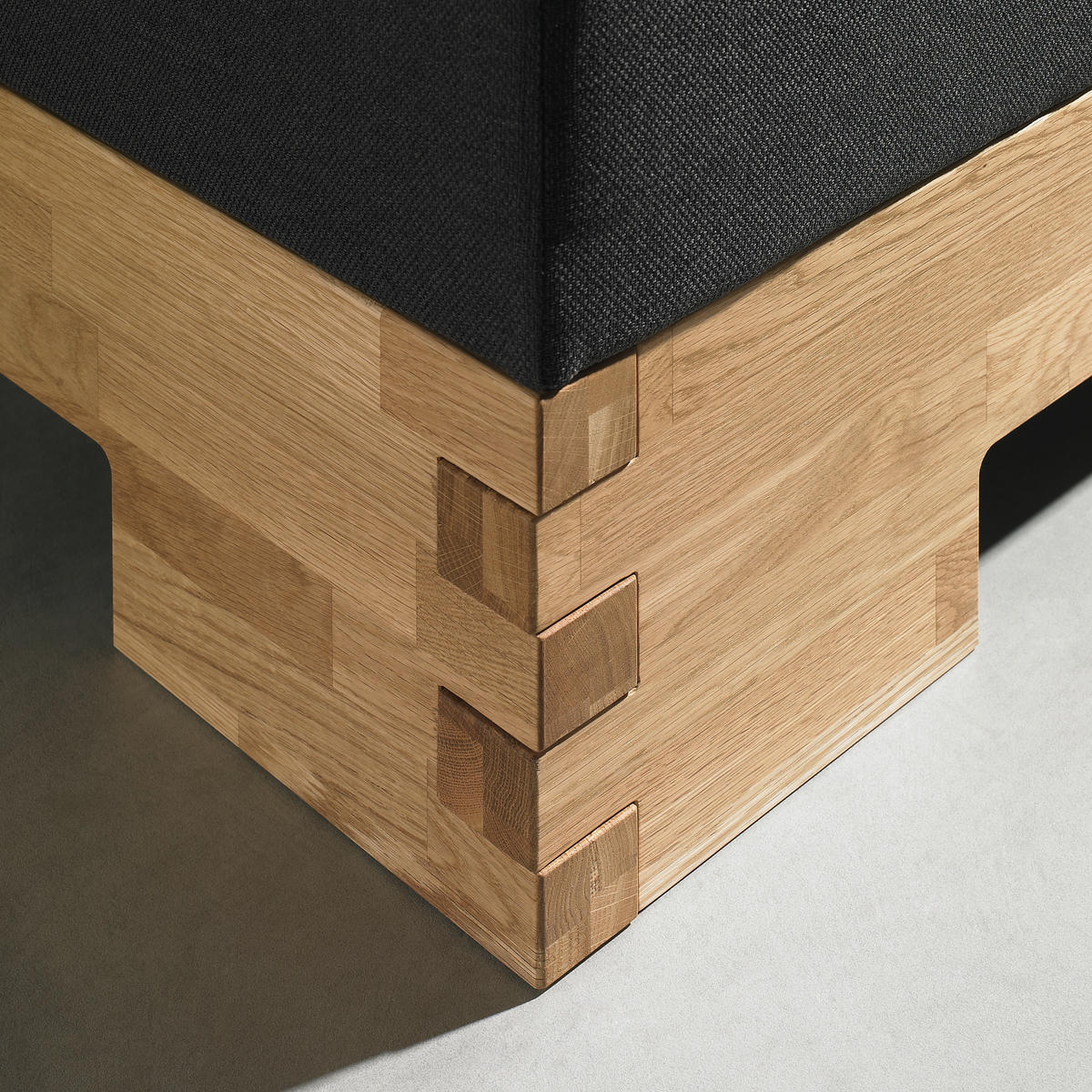POSTEL BOXSPRING, 180/200 cm, hnědá, barvy dubu - barvy dubu/hnědá, Natur, dřevo/textil (180/200cm) - Linea Natura