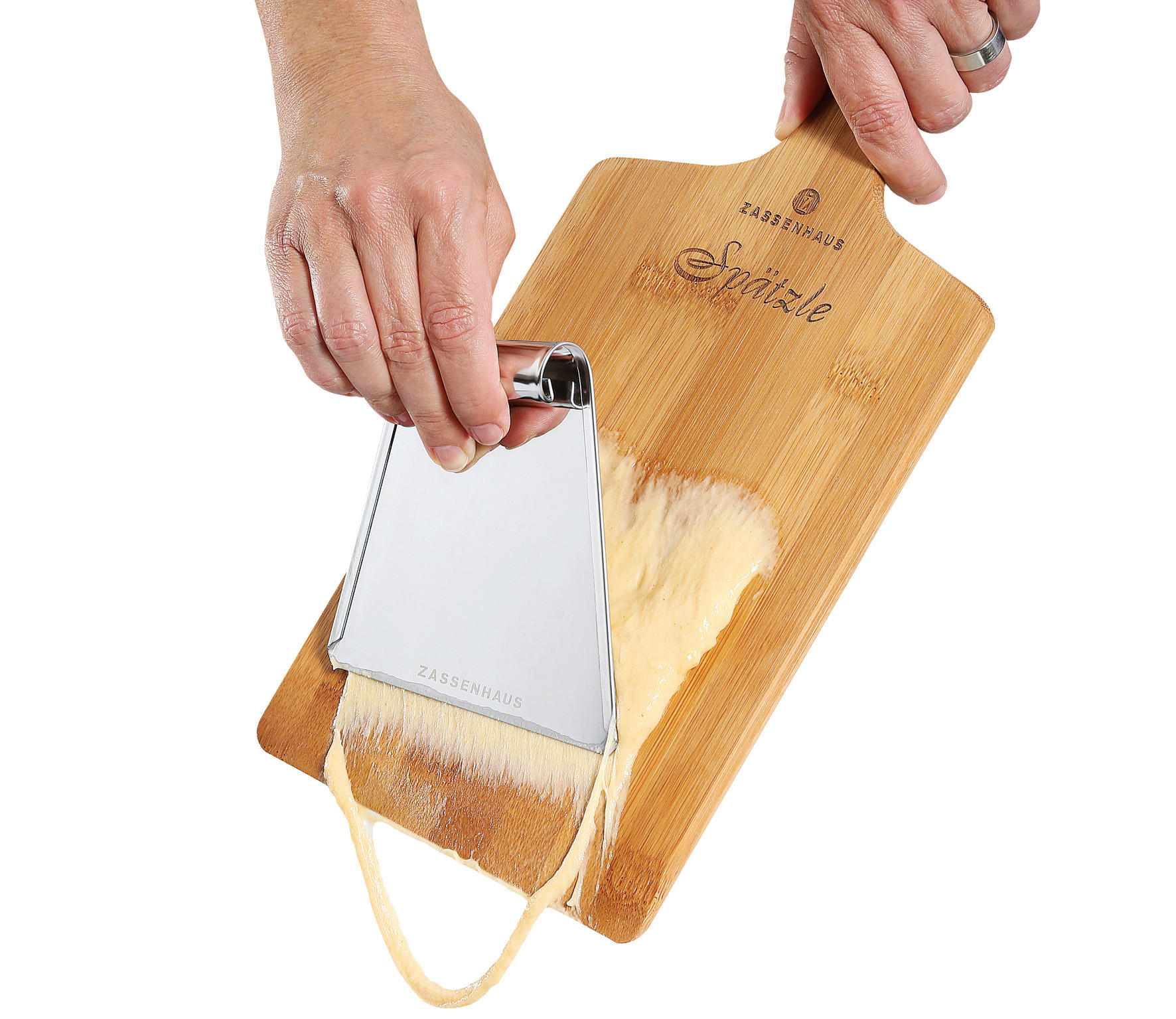 SPÄTZLEHOBEL  - Hellbraun, Basics, Holz/Metall (34/16/0,9cm) - Zassenhaus