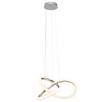 LED-HÄNGELEUCHTE 53/150 cm  - Chromfarben, Design, Kunststoff/Metall (53/150cm) - Novel