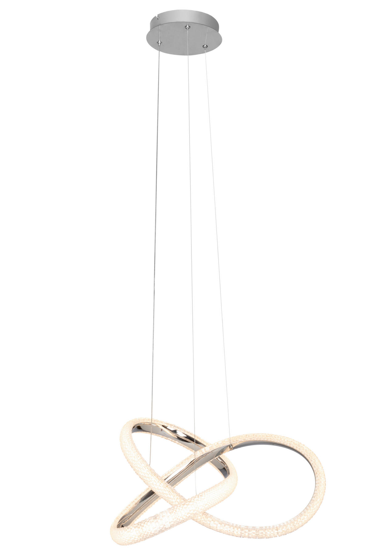 LED-HÄNGELEUCHTE 53/150 cm  - Chromfarben, Design, Kunststoff/Metall (53/150cm) - Novel