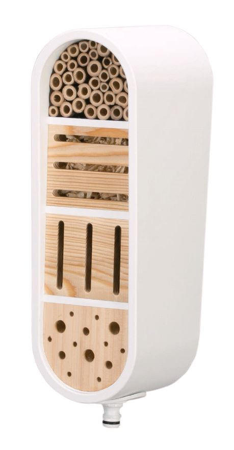 CLICK UP INSEKTENHOTEL - Naturfarben/Weiß, Basics, Holz/Kunststoff (12,7/16,2/37,8cm) - Gardena