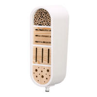 CLICK UP INSEKTENHOTEL - Weiß/Naturfarben, Basics, Holz/Kunststoff (12,7/16,2/37,8cm) - Gardena